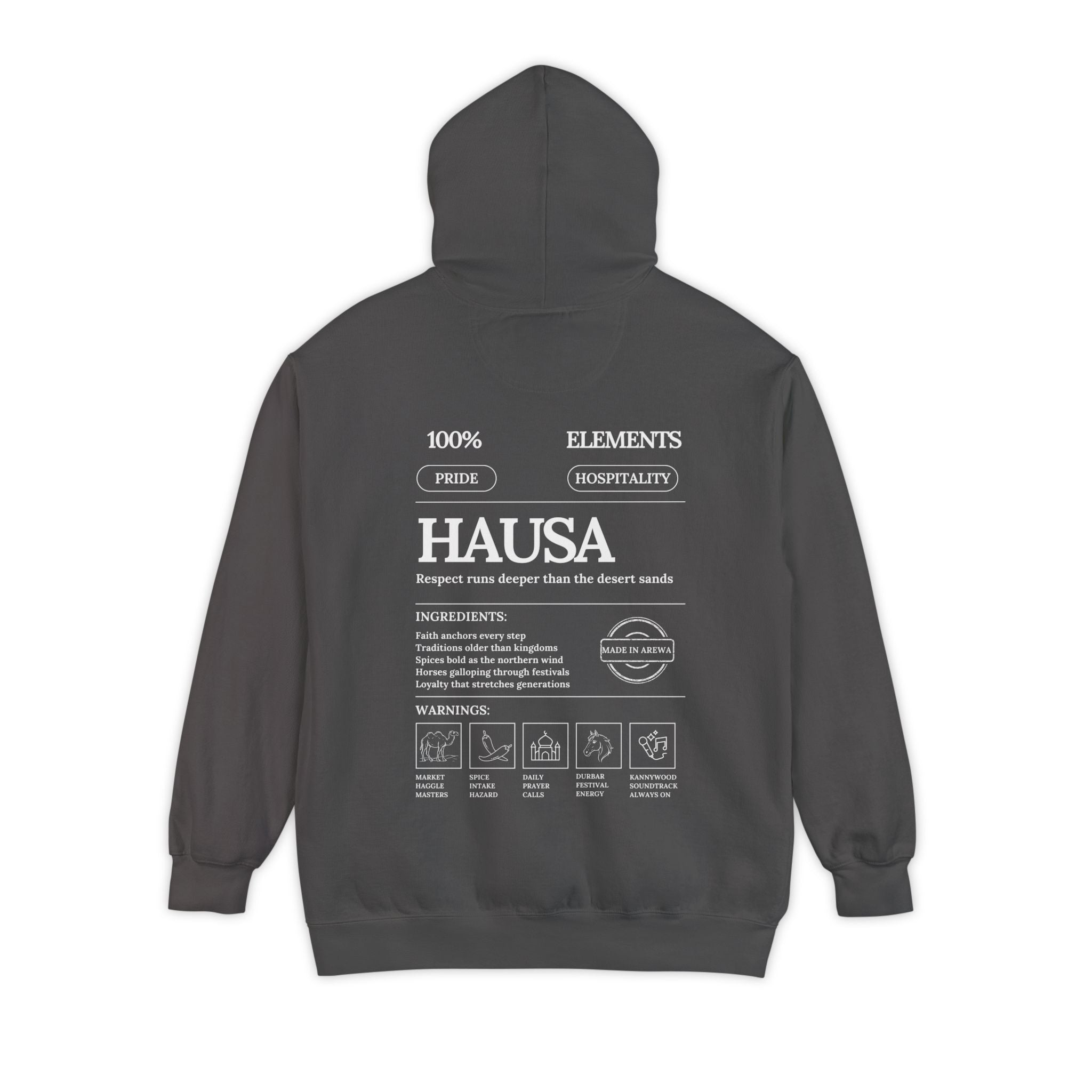 Hausa Elements Heavyweight Hoodie