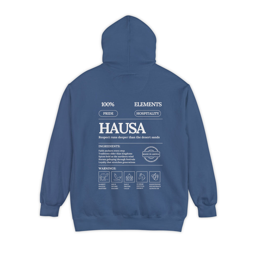 Hausa Elements Heavyweight Hoodie