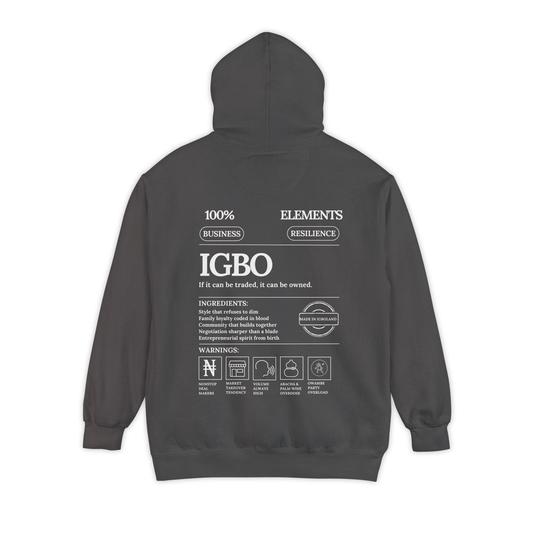 Igbo Elements Heavyweight Hoodie