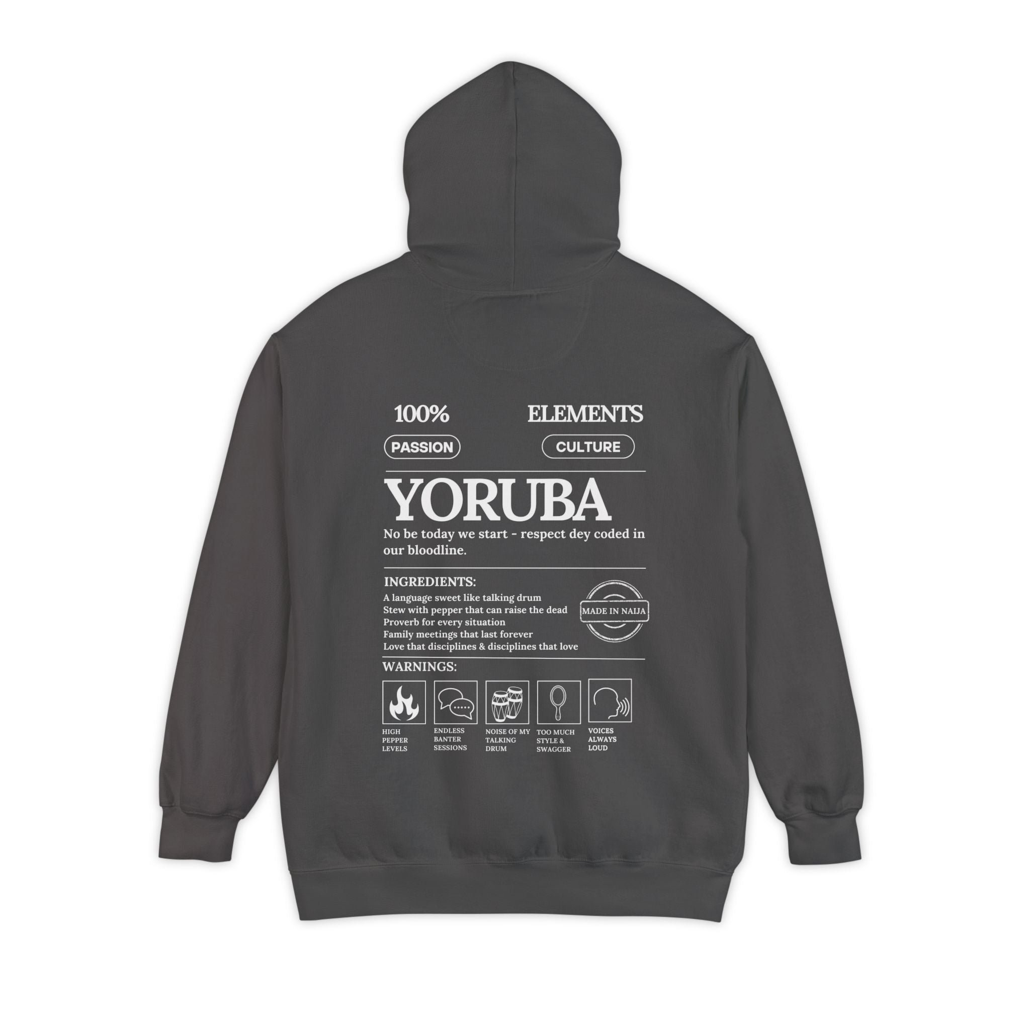 Yoruba Elements Heavyweight Hoodie
