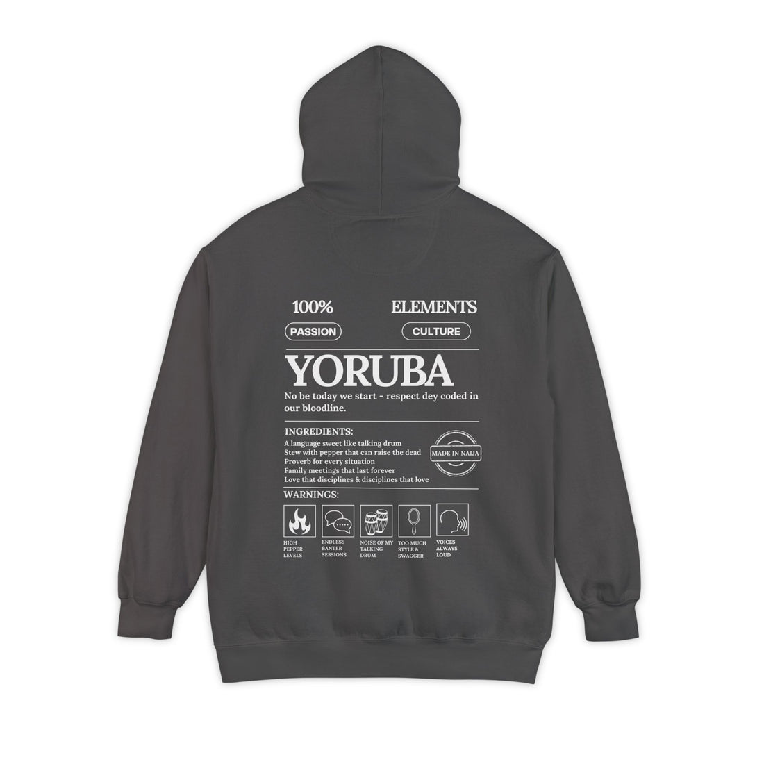 Yoruba Elements Heavyweight Hoodie