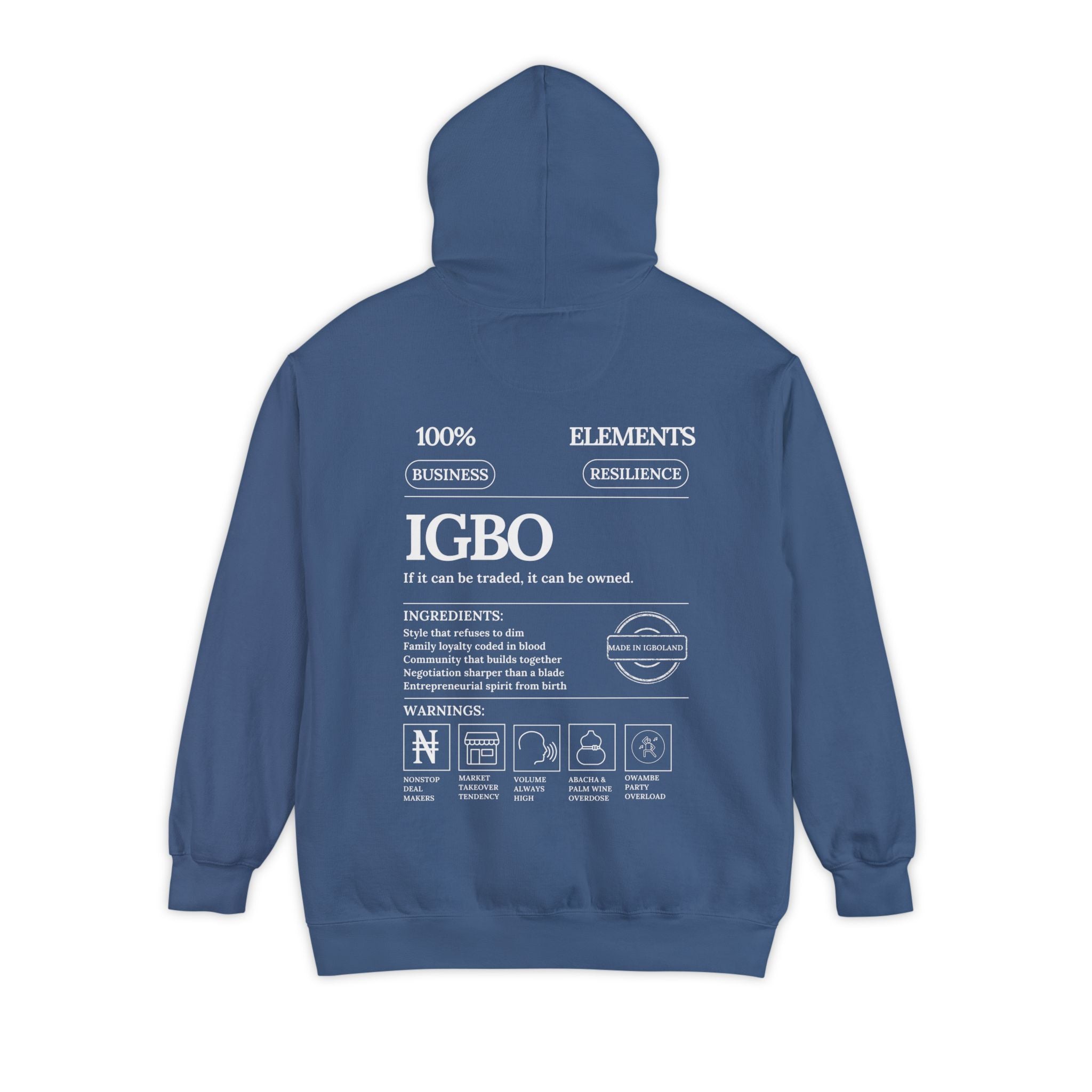 Igbo Elements Heavyweight Hoodie