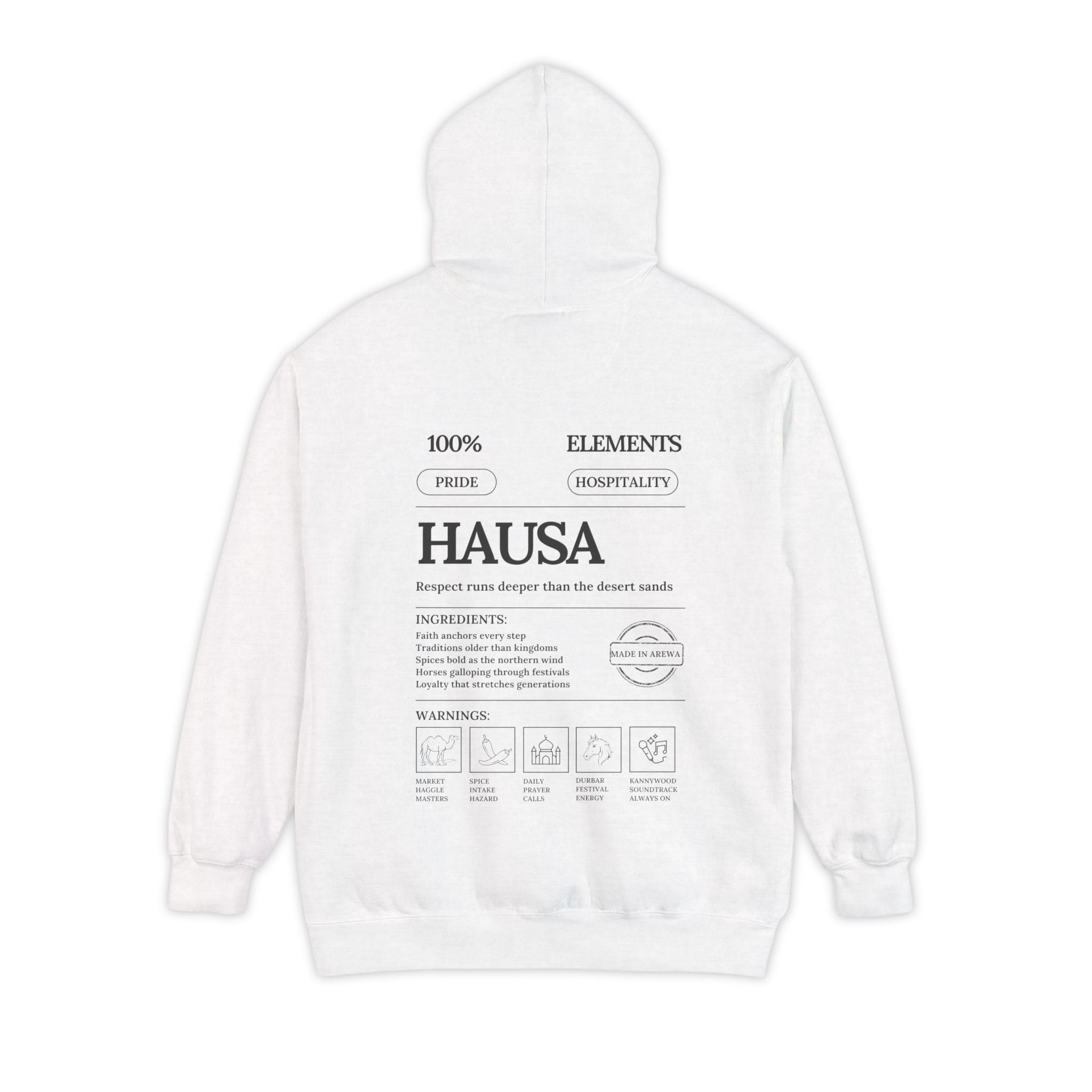 Hausa Elements Heavyweight Hoodie