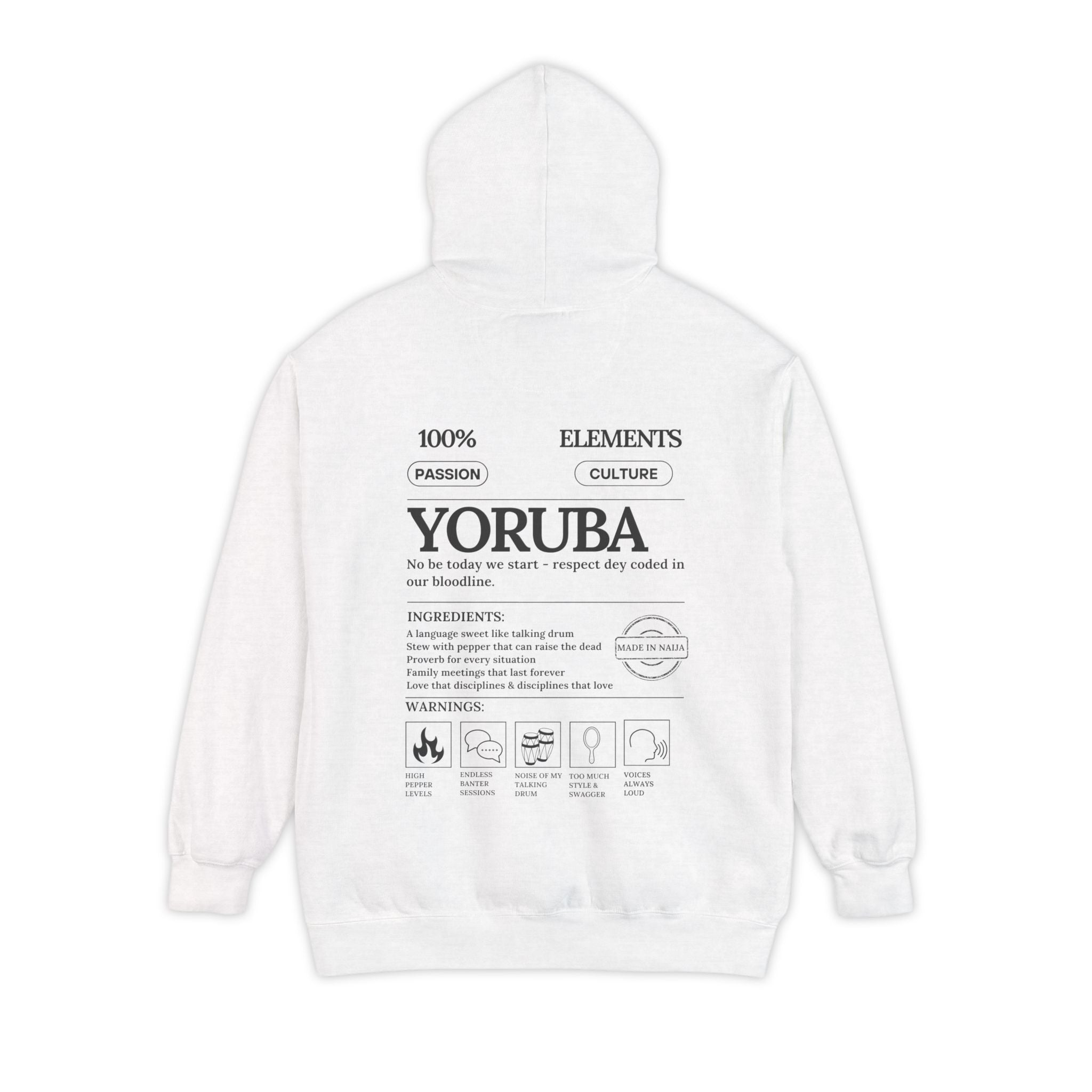 Yoruba Elements Heavyweight Hoodie